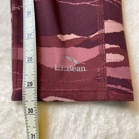 L.L. Bean Pink Tone Camo Boundless Performance Pocket Tights Size Large - Picture 10 of 10